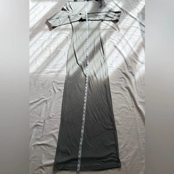 SKIMS Gray Long Sleeve Maxi Dress - Picture 6 of 9